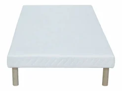 Ysmée Somier tapizado 90 x 190 cm 9 láminas pasivas - - ASTHENIS de YSMÉE Blanco New