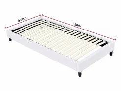 Somier tapizado con láminas - 90 x 190 cm - láminas^Habitat et jardin Best