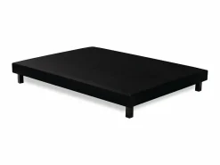 Somier tapizado de láminas 140 x 190 en madera maciza negra - FINLANDEK Rakenne^ Sale