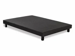 Les Tendances Somier - 140X190Cm|Somier tapizado de láminas 140 x 190 en madera maciza gris antracita - FINLANDEK Rakenne