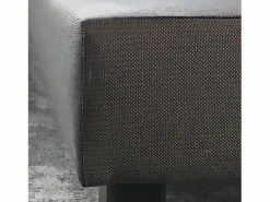 Somier tapizado 160x200 - Madera de pino reforzada - Haya maciza - Antracita - Estructura sólida de calidad - Cómodo ®^Douce Lune Best