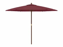 Garden Furniture Sombrilla|Sophie-Sandrine Sombrilla de jardín con poste de madera rojo burdeos 299x240 cm