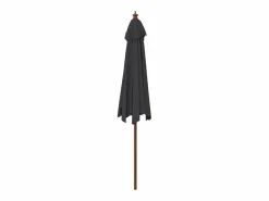 Garden Furniture Sophie-Sandrine Sombrilla de jardín con poste de madera negro 299x240 cm Outlet