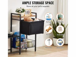 Soporte Ajustable para Comederos Elevados para Perros SucceBuy, con Espacio de Almacenamiento y Comederos Elevados^ Best