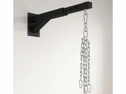 Aparato De Musculación|Soporte de pared ajustable para saco de boxeo, diseño ajustable, acero, (65 x 12 x 20 cm)