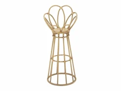 Soporte para macetas de metal y ratán estilo boho chic Panama Tower^ Clearance