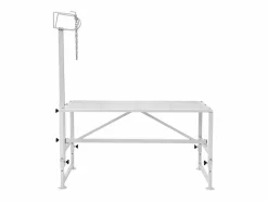 Soporte para Podado de Cabras SucceBuy, Altura 53,3 - 83,8 cm, 119,3 x 58,4 cm, Mesa Blanca Blanco Sale