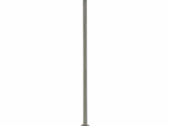 ML-DESIGN Buzón|Soporte poste para buzón correos acero inoxidable plata moderno 120x42,5 cm