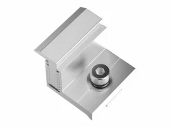 Soportes de Montaje de Paneles Solares SucceBuy, 20 Piezas, Ajustables de 35-50 mm, Ligeros para Autocaravanas y Más Plateado Sale