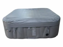 Spa Hinchable|Spa hinchable cuadrado de 4 plazas - Sunspa - Diadema LED incluida - Dimensiones : 155 x 155 cm