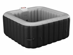 VOGUE SPA Spa hinchable cuadrado para 4 personas B-COSY 154 x 154 x Alt. 65 cm 120 chorros Negro Discount