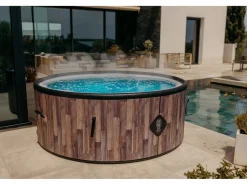 Spa Hinchable Nordik Coco Spa | 180 cm de Diámetro | 1100 Litros | Motor de 2240 W | Hasta 6 Personas Marru00f3n