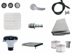 Spa semi-rígido redondo para 6 personas gris con LED - D182 x Alt. 70 cm - LAPEKA^Mspa Clearance