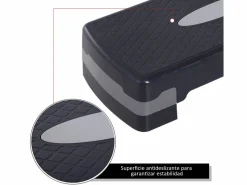 Step fitness y gris 68x29x15 cm^Homcom Discount