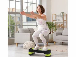 Stepper aeróbico con altura regulable (10/15/20 cm), plástico, verde (80x31x20 cm)^ Best