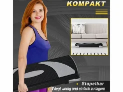 Stepper aeróbico regulable en altura 10/15/20 cm, plástico robusto, , antideslizante (80x31x20 cm)^