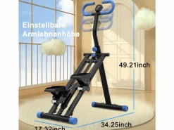 Hauss Spole Aparato De Musculación|Stepper con 3 niveles de resistencia ajustable -