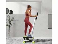 Stepper de fitness con pantalla LCD y asas, para entrenar en casa, de acero y ABS, verde (55 x 44 x 108 cm) Best