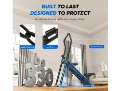 MERACH Aparato De Musculación|Stepper vertical , LCD, 3 niveles de resistencia ajustables, altura ajustable, plegable, estable, para uso doméstico, máx 150 kg,