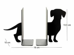 Balvi Estatua|Sujetalibros de metal Teckel Animales