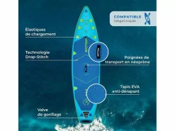 Sup Bream 10'6 (Combo Kayak) 320x81x15cm (10'6''x32''x6'') - DropStitch - Rígido y Robusto - 125 kg^WATTSUP Clearance