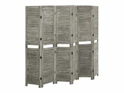 Biombo|Tabique divisorio de 6 paneles 214x166 cm Madera maciza