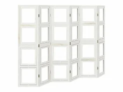 Tabique divisorio de 6 paneles en madera maciza de paulownia blanca^ Best