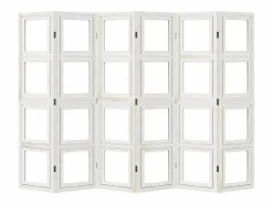 Tabique divisorio de 6 paneles en madera maciza de paulownia blanca^ Best