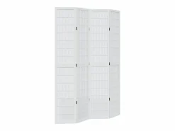 Tabique divisorio de 4 paneles en madera maciza de paulownia blanca^ Hot
