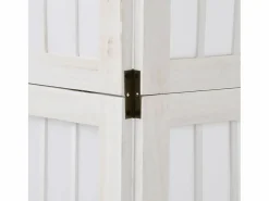 Tabique divisorio de 4 paneles en madera maciza de paulownia blanca^ Hot