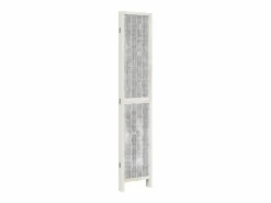 Tabique divisorio de 4 paneles en madera maciza de paulownia blanca^ New