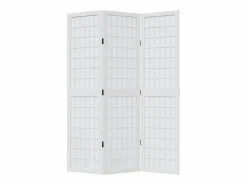 Tabique divisorio de 3 paneles en madera maciza de paulownia blanca^ Sale