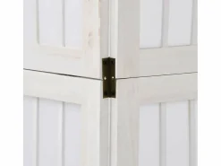 Tabique divisorio de 3 paneles en madera maciza de paulownia blanca^ Sale