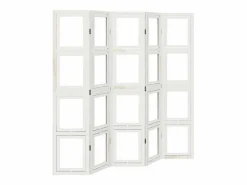 Tabique divisorio de 5 paneles en madera maciza de paulownia blanca^ Best