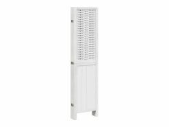 Tabique divisorio de 6 paneles en madera maciza de paulownia blanca Blanco Clearance
