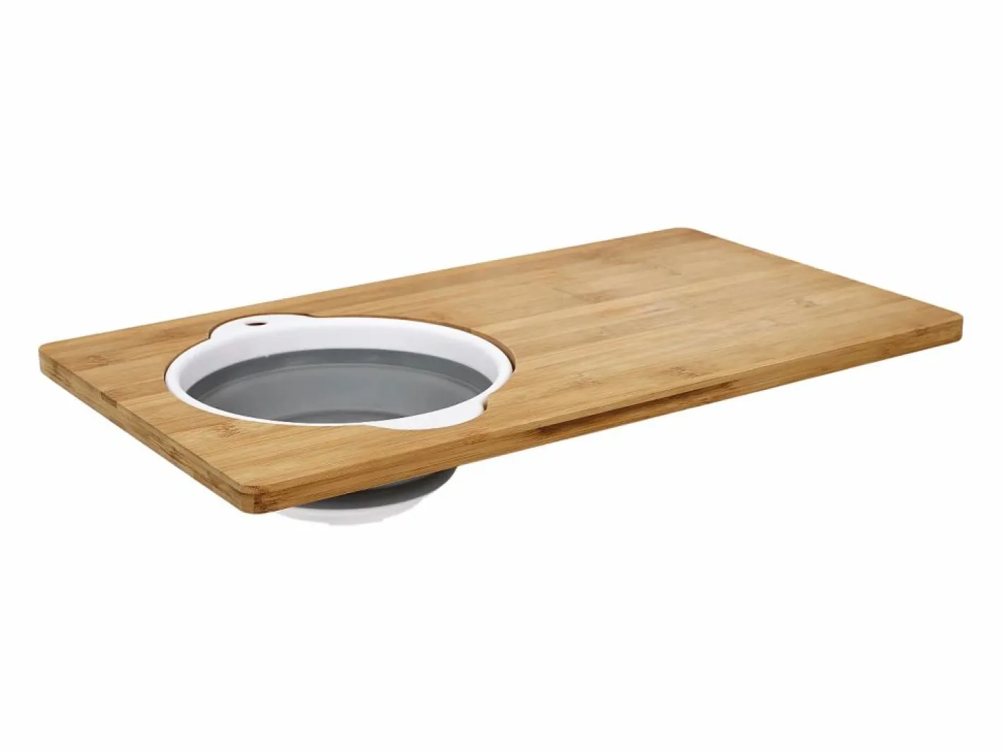 Cook Concept Materiales Y Utensilios De Cocina|Tabla de cortar de bambú con colador integrado