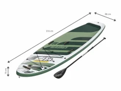Bestway Tabla Paddle Surf Hinchable Hydro-Force Kahawai 310x86x15 cm Con Remo, Bomba y Bolsa Multicolor Discount