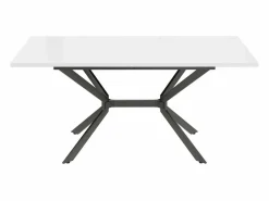 DripeX Mesa Extensible|Tablero de comedor extensible 120/160 cm, 4 a 6 personas, en MDF y metal, mesa rectangular