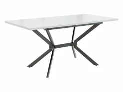 DripeX Mesa Extensible|Tablero de comedor extensible 120/160 cm, 4 a 6 personas, en MDF y metal, mesa rectangular