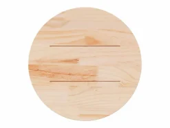 vidaxl Mueble Bar|Tablero de mesa redondo madera maciza de pino marrón Ø60x2,5 cm