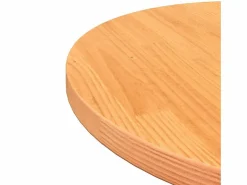 vidaxl Mueble Bar|Tablero de mesa redondo madera maciza de pino marrón Ø60x2,5 cm