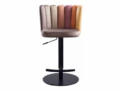 Kawola Muebles De Bar|Taburete Alto|Taburete - marrón terciopelo - JADA