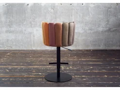 Kawola Muebles De Bar|Taburete Alto|Taburete - marrón terciopelo - JADA