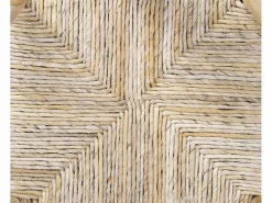 Vente-unique taburete alto de teca y mimbre - Natural - POGIANA Color natural claro Best