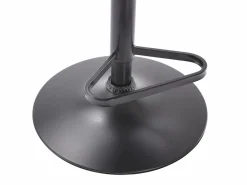 Vente-unique Muebles De Bar|Taburete Alto|Taburete alto de terciopelo y metal - Altura ajustable - - ELEANA