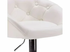Taburete bar y cocina de cuero polipiel Chesterfield Diseño Tucson -^Super stool