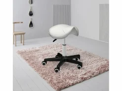 Taburete con ruedas esteticista manicura pedicura cuero polipiel montura caballo Professional -^AHD Outlet