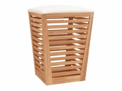 Taburete de baño 40,5x40,5x56 cm Madera maciza de nogal Marru00f3n