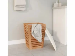 Taburete de baño 40,5x40,5x56 cm Madera maciza de nogal Marru00f3n