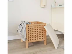 Taburete de baño 48x47,5x52 cm Madera maciza de nogal^ Clearance